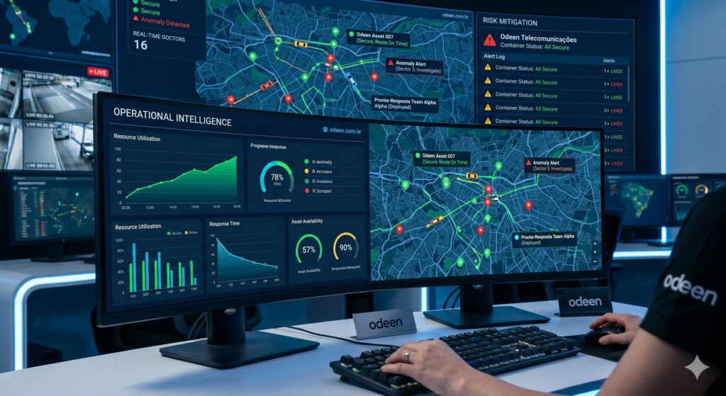 Central de monitoramento de frota em tempo real